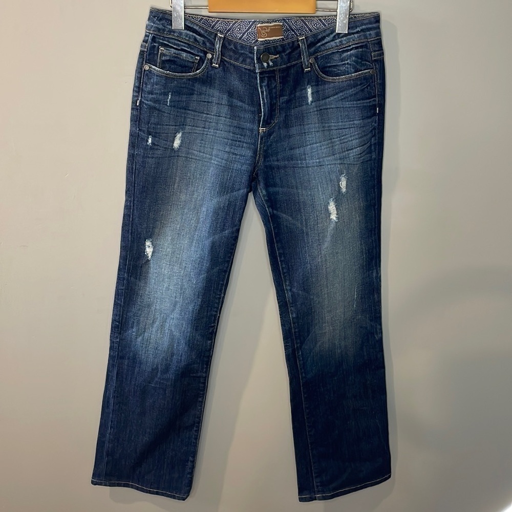 Women's PAIGE Jimmy Jimmy Medium Wash Blue Jeans  Approx. Measurements: W31 L29